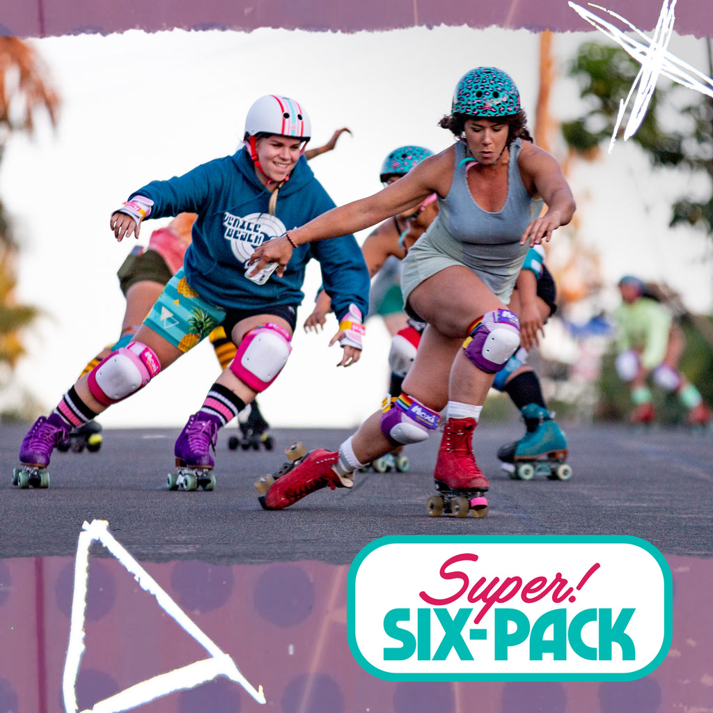 Moxi Six Pack Pad Set - JADE - Pigeon's Roller Skate Shop