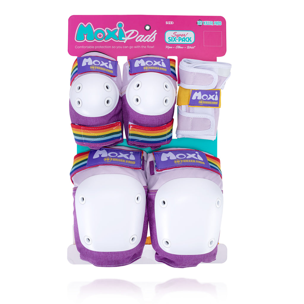 Moxi Six Pack Pad Set - LAVENDER - Pigeon's Roller Skate Shop