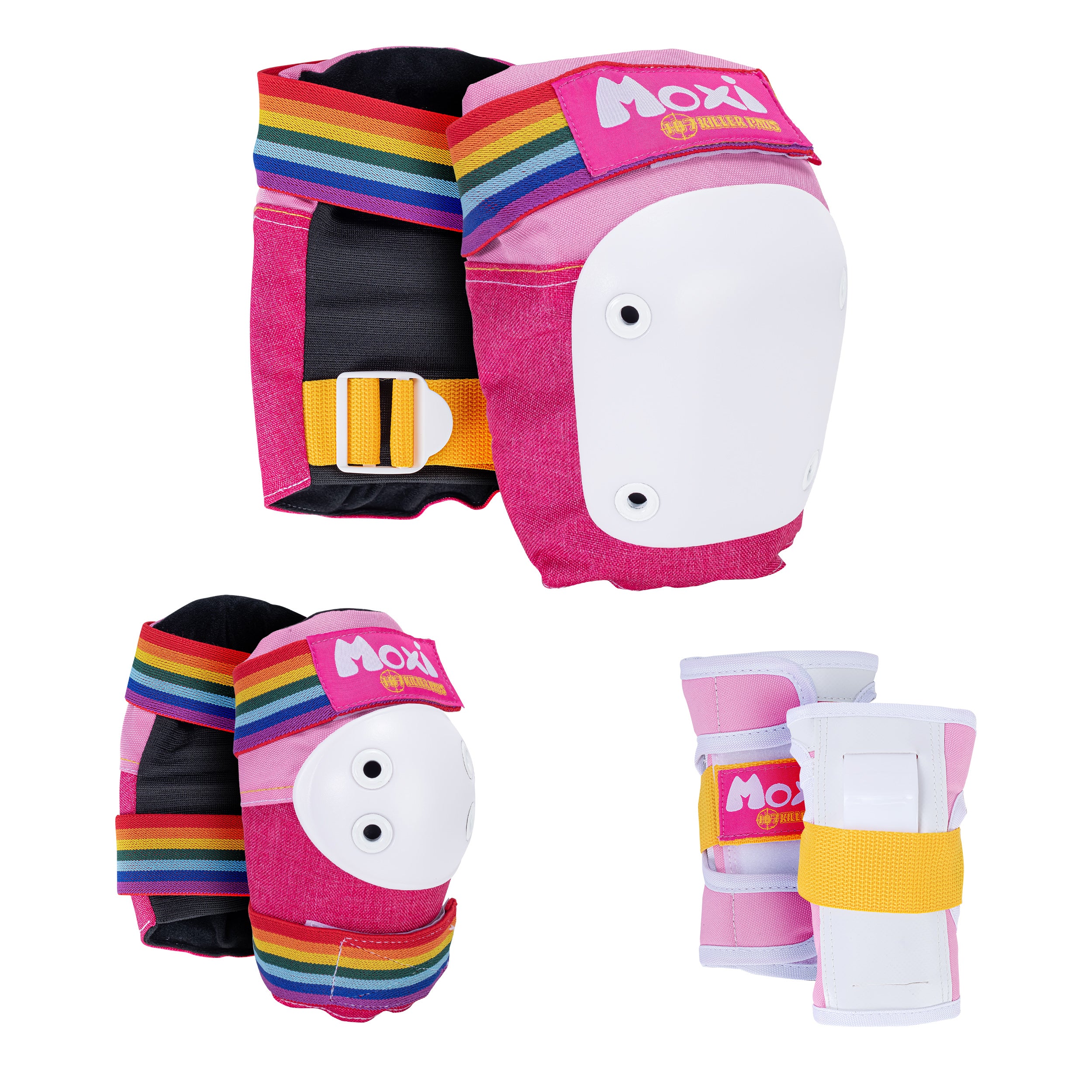 Moxi Six Pack Pad Set - PINK - Pigeon's Roller Skate Shop