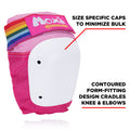 Moxi Six Pack Pad Set - PINK - Pigeon's Roller Skate Shop