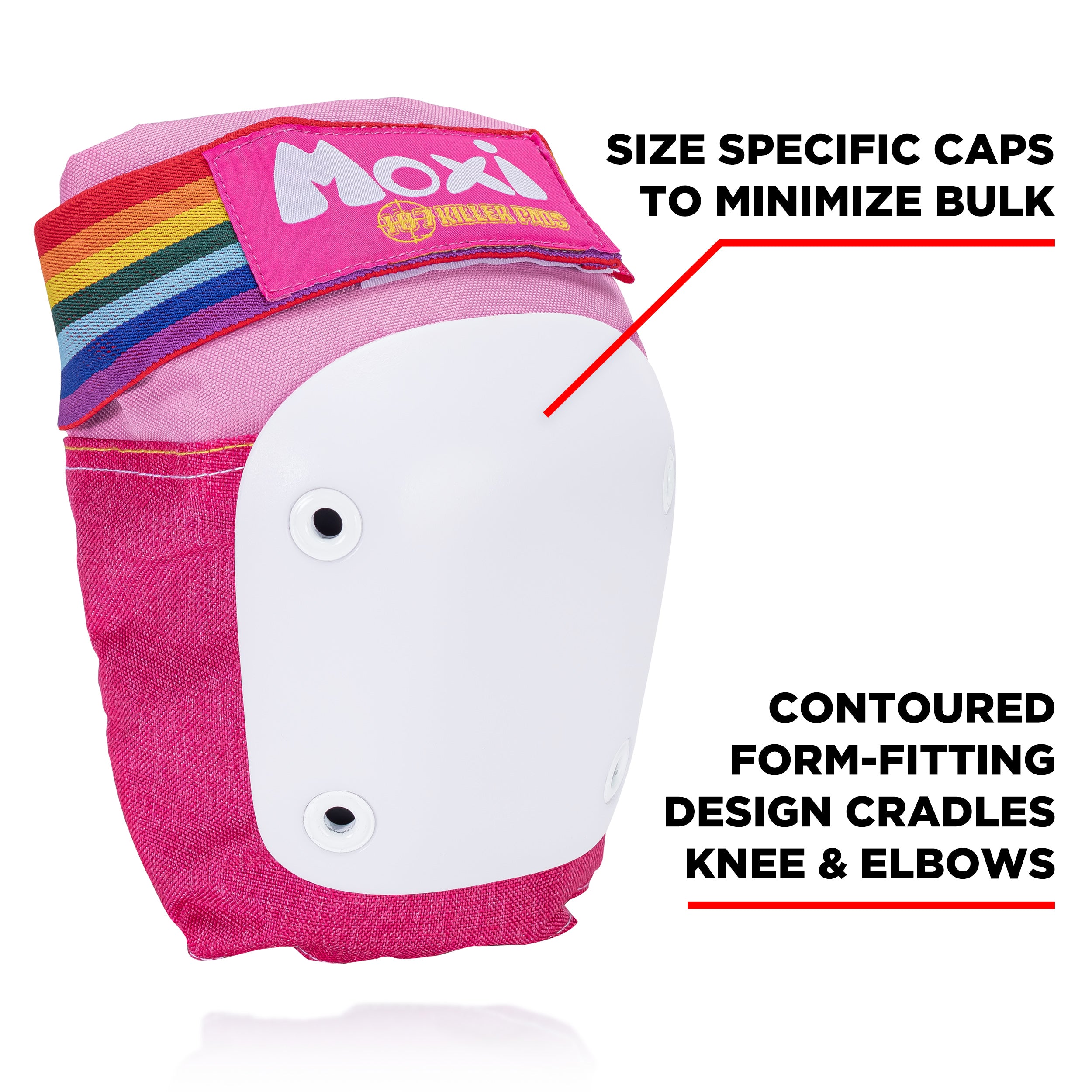 Moxi Six Pack Pad Set - PINK - Pigeon's Roller Skate Shop