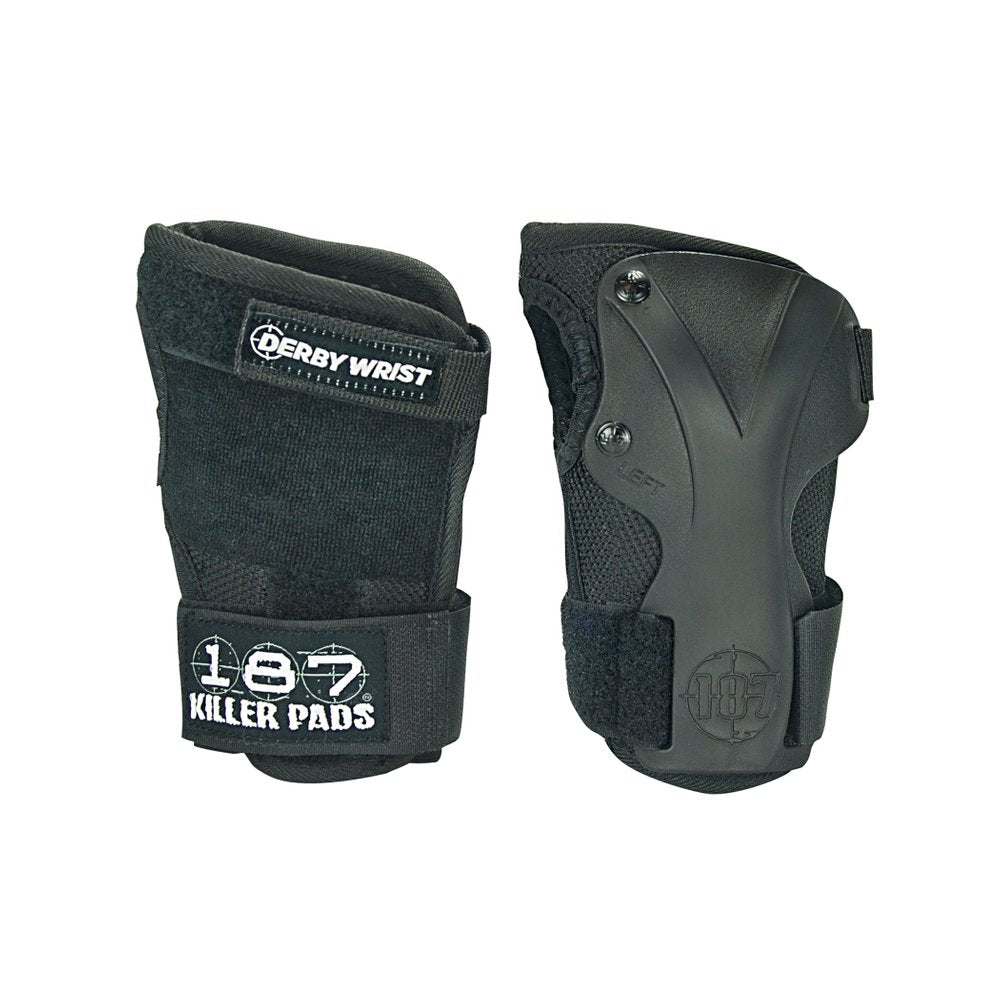 187 Derby Wrist Guard - BLACK - Pigeon's Roller Skate Shop