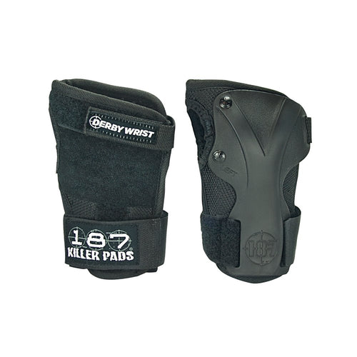 187 Derby Wrist Guard - BLACK - Pigeon's Roller Skate Shop