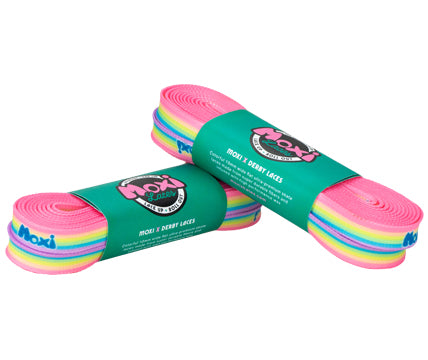 Moxi Pastel Rainbow Laces - Pigeon's Roller Skate Shop