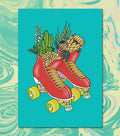 Create and Skate Factory - SKATE SUCCULENT PRINT - Pigeon's Roller Skate Shop