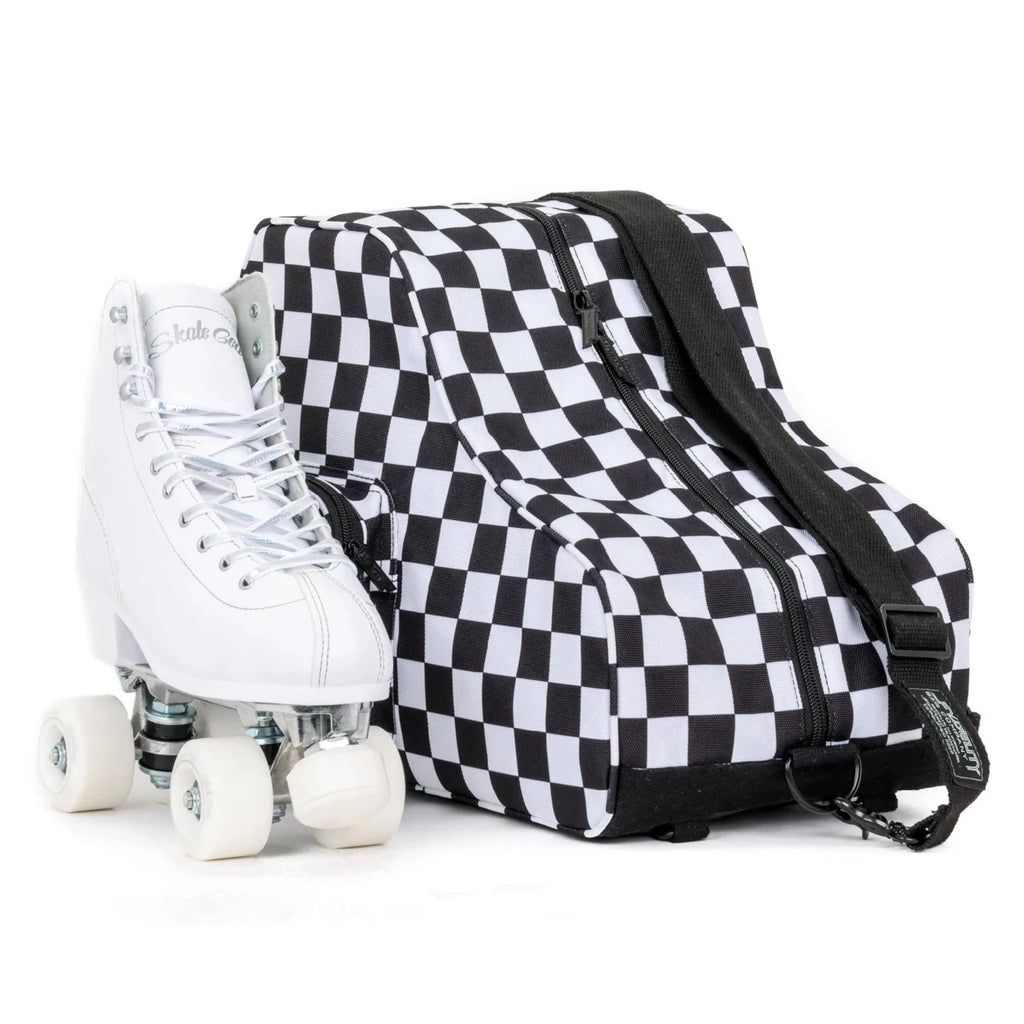 Freewheelin' Roller Skate Bag - CHECKER - Pigeon's Roller Skate Shop