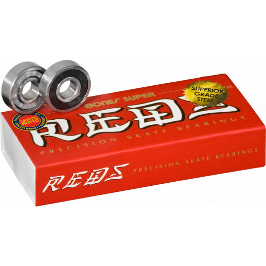 Super Reds Bones Bearings - Pigeon's Roller Skate Shop