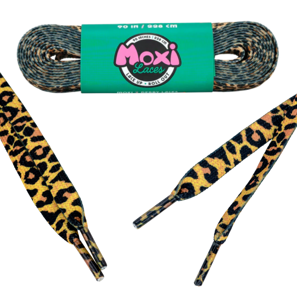 Moxi Leopard Laces - Pigeon's Roller Skate Shop