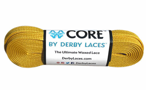CORE by Derby Laces - MUSTARD YELLOW 96" - Pigeon's Roller Skate Shop