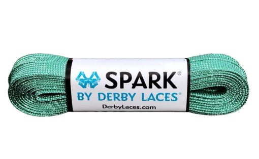 SPARK Derby Laces - AQUAMARINE 108'' - Pigeon's Roller Skate Shop