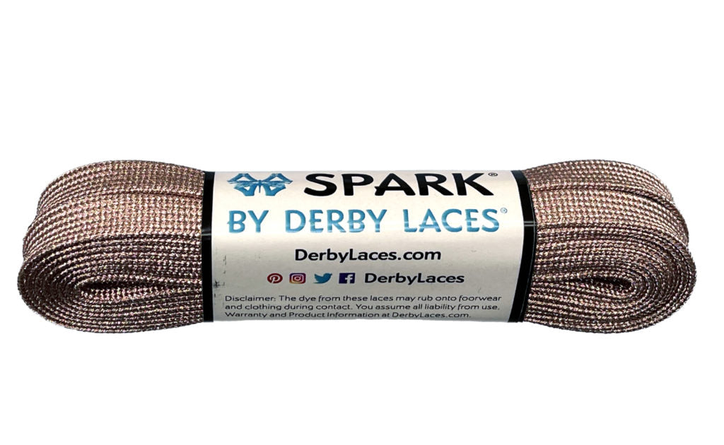Spark by Derby Laces - ROSE GOLD 96" - Pigeon's Roller Skate Shop