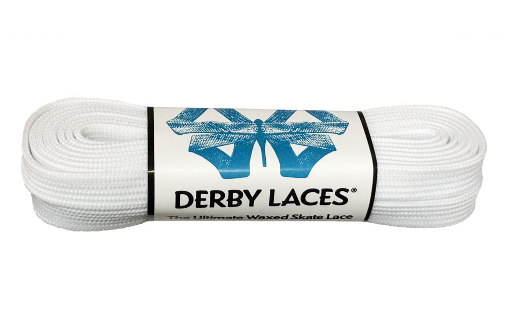 CORE by Derby Laces - WHITE 120" - Pigeon's Roller Skate Shop
