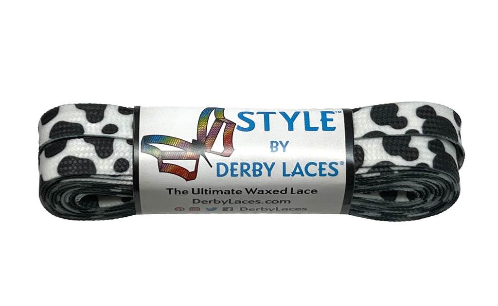 Cow Print Skate Laces