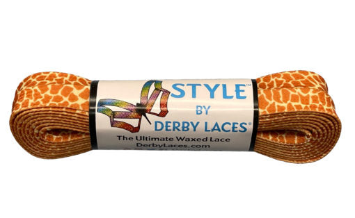 Waxed Derby Laces - Giraffe 96" - Pigeon's Roller Skate Shop