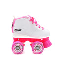 Crazy *Kids* Rocket Skate - PINK & WHITE - Pigeon's Roller Skate Shop