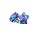★ Twinkle Toes Star Stops - PURPLE TEAL SWIRL - Pigeon's Roller Skate Shop