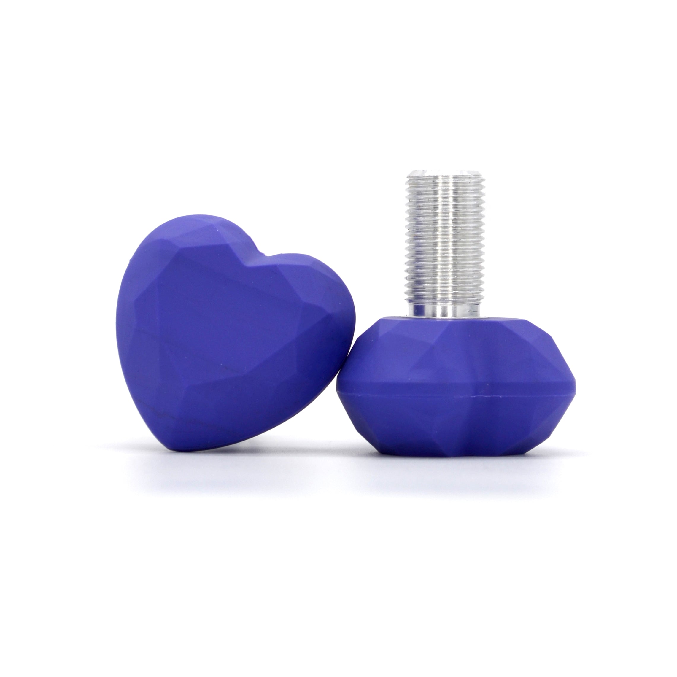 Geometric Toe Stop - HEART GEM Long Stem - Pigeon's Roller Skate Shop