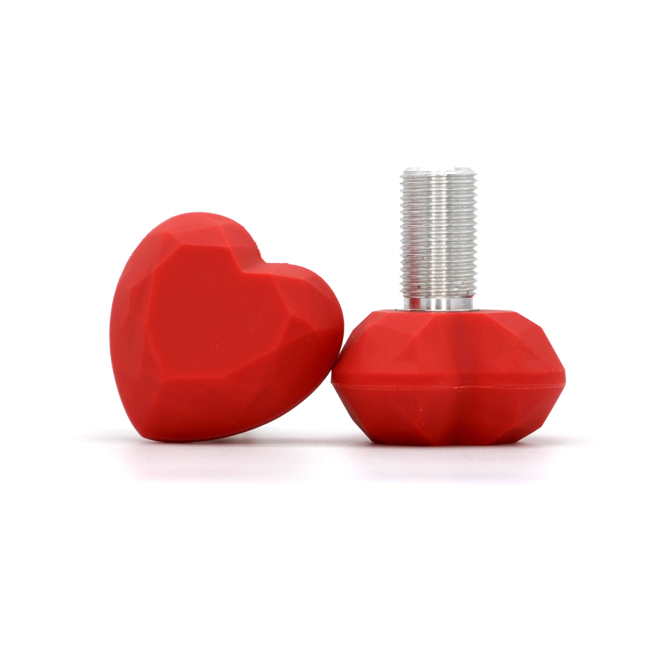 Geometric Toe Stop - HEART GEM Long Stem - Pigeon's Roller Skate Shop