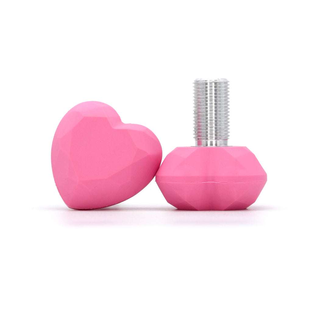 Geometric Toe Stop - HEART GEM Long Stem - Pigeon's Roller Skate Shop