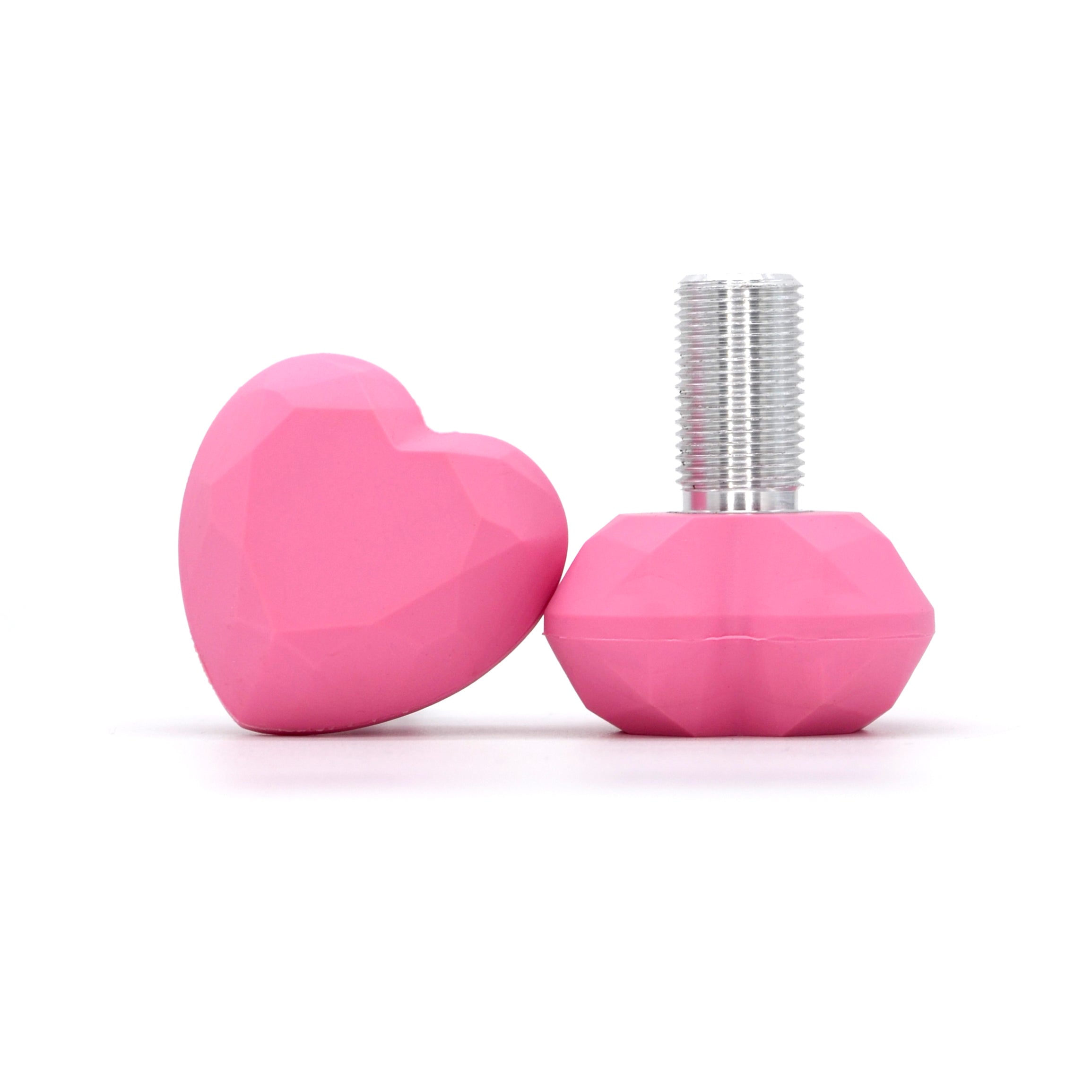 Geometric Toe Stop - HEART GEM Long Stem - Pigeon's Roller Skate Shop