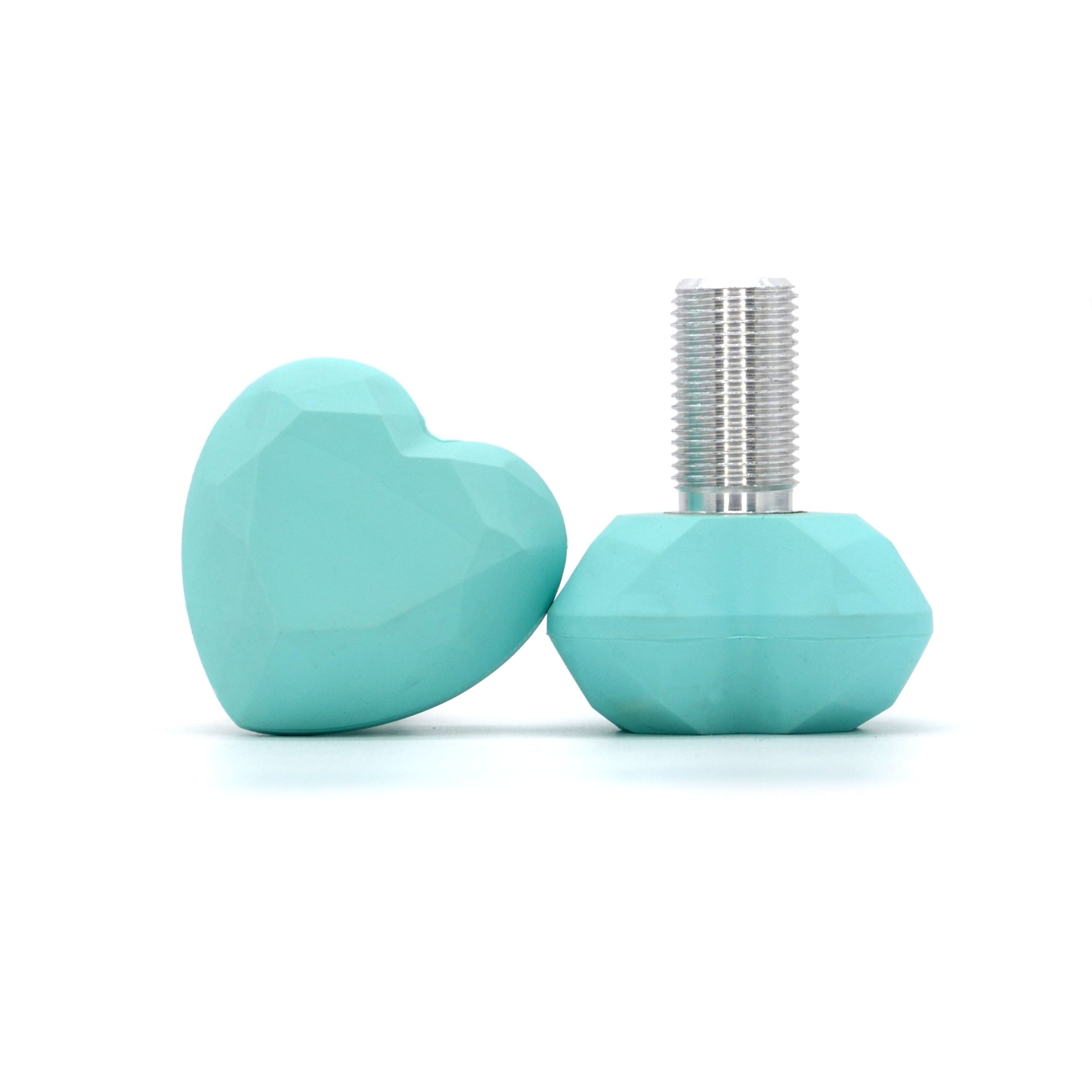 Geometric Toe Stop - HEART GEM Long Stem - Pigeon's Roller Skate Shop