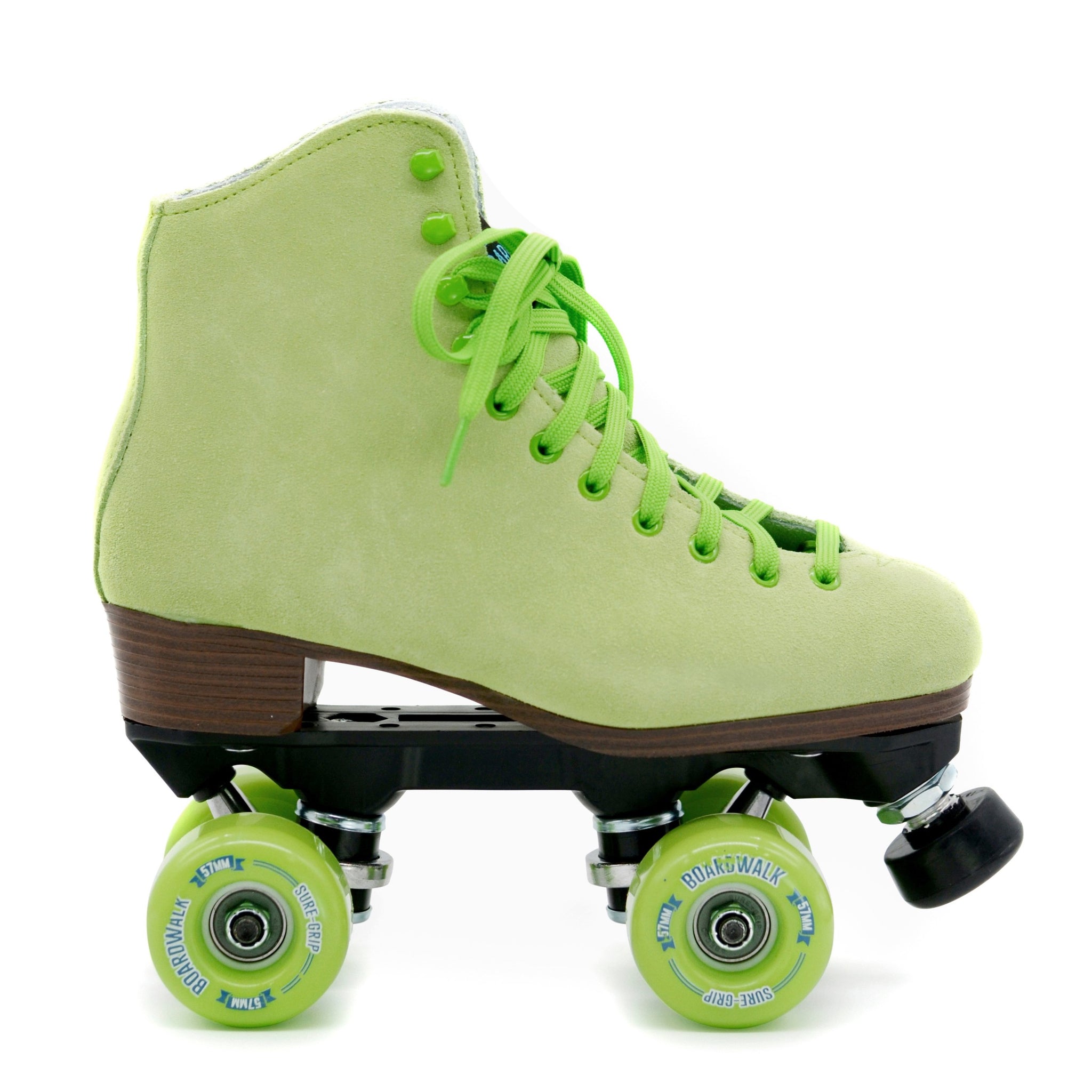 Sure Grip Boardwalk Skates KEY LIME Pigeon's Roller Skate Shop