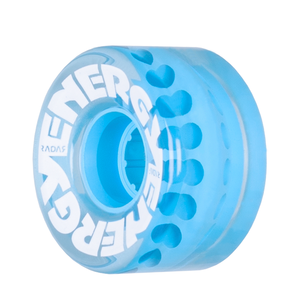 Radar Energy Wheels - CLEAR BLUE 57MM - Pigeon's Roller Skate Shop
