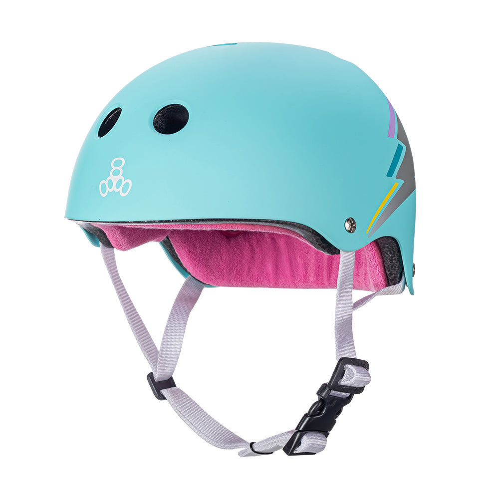 Triple 8 Helmet - TEAL HOLOGRAM - Pigeon's Roller Skate Shop