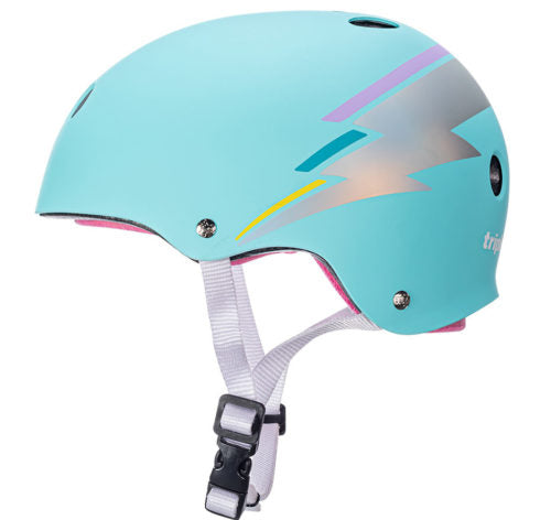 Triple 8 Helmet - TEAL HOLOGRAM - Pigeon's Roller Skate Shop