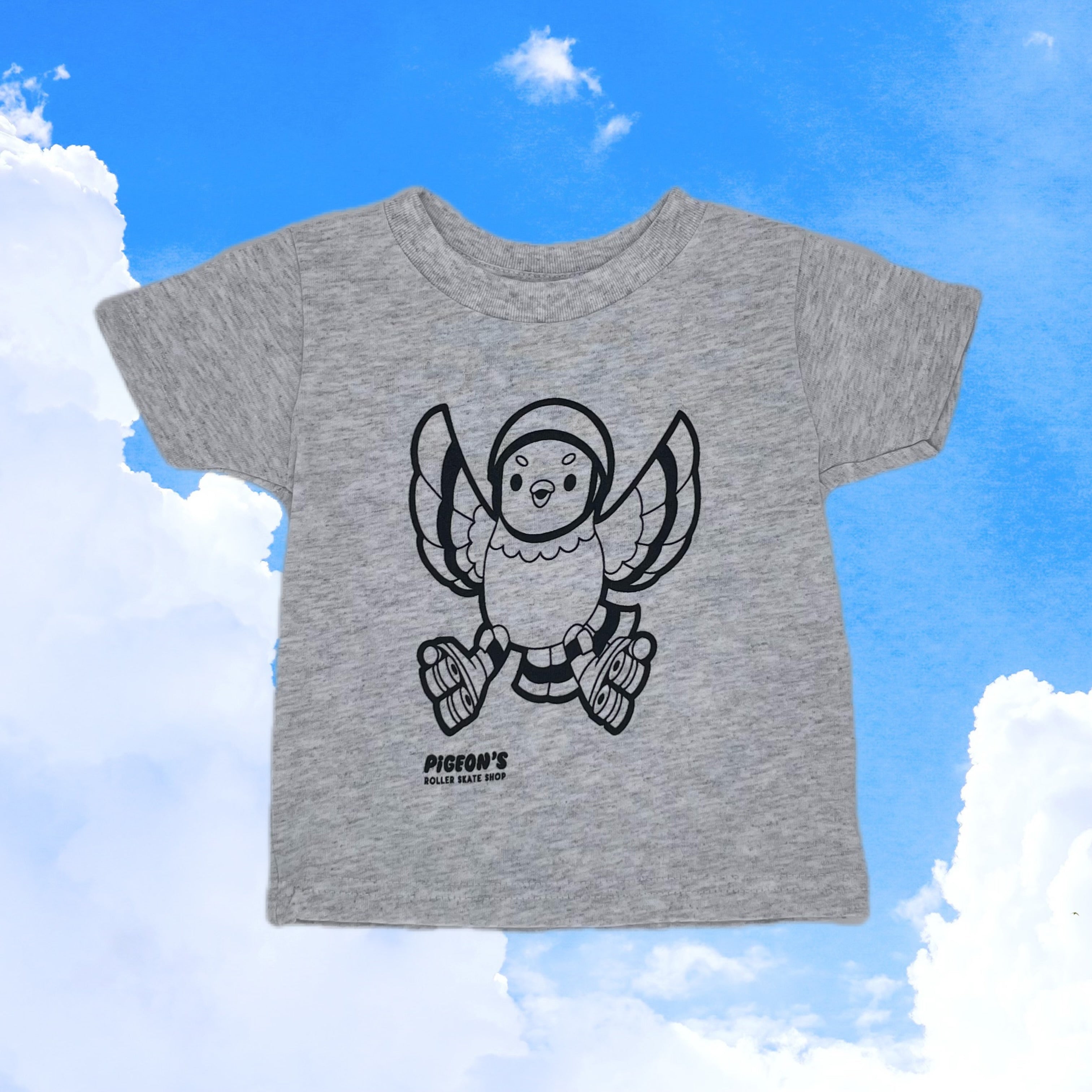 Pigeon Roller Skate Baby Tee - Pigeon's Roller Skate Shop
