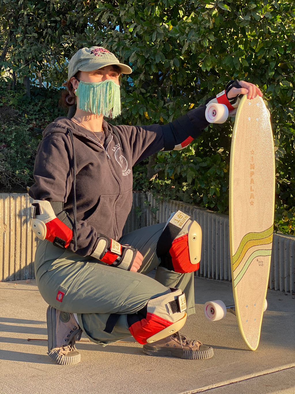 Fringe Mask - Pigeon's Roller Skate Shop