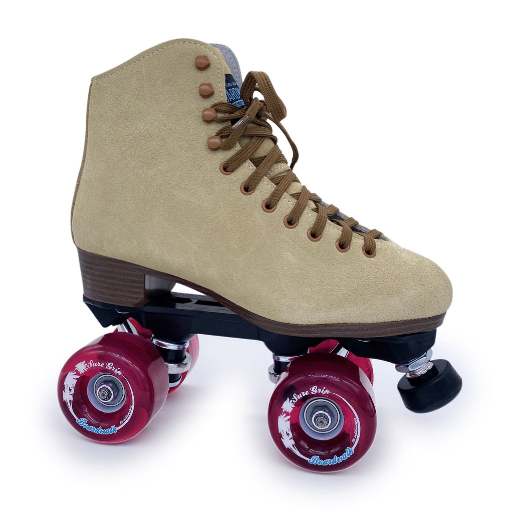 Sure-Grip Boardwalk Skates - TAN - Pigeon's Roller Skate Shop