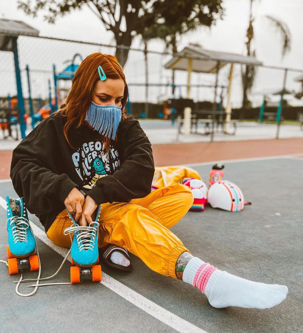 Fringe Mask - Pigeon's Roller Skate Shop