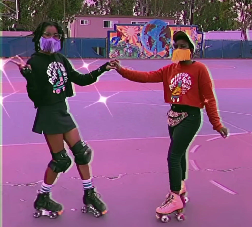 Fringe Mask - Pigeon's Roller Skate Shop
