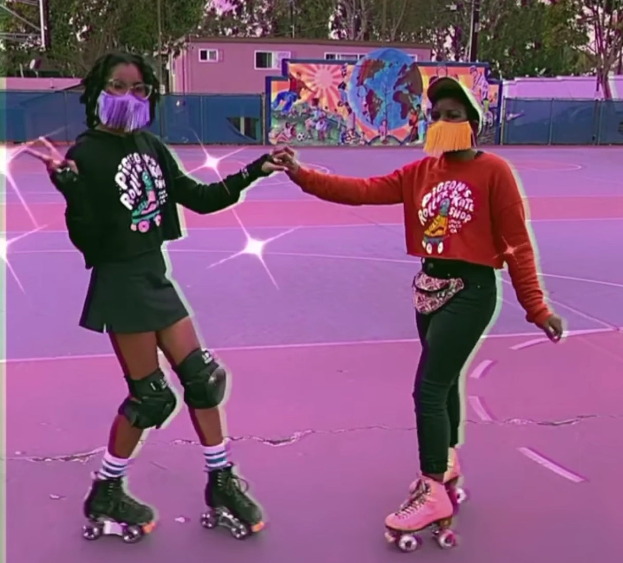 Fringe Mask - Pigeon's Roller Skate Shop