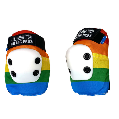187 Slim Elbow Pads - RAINBOW - Pigeon's Roller Skate Shop