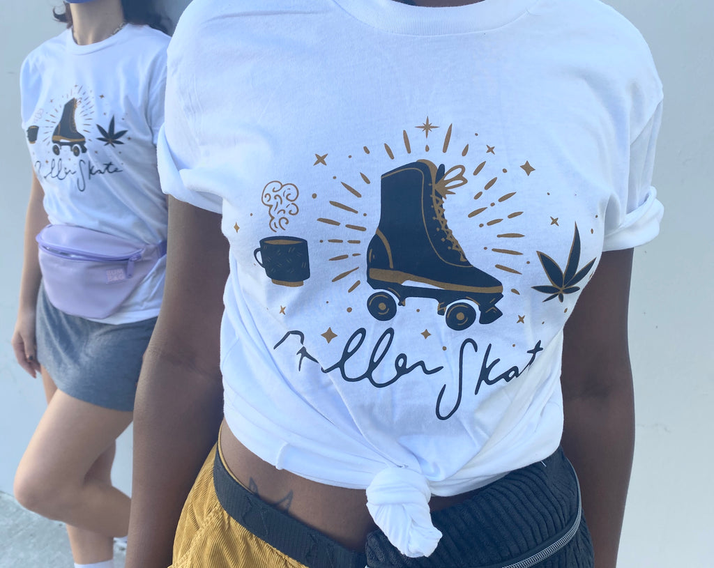Shop T-Shirt - SKATE TRIFECTA - Pigeon's Roller Skate Shop