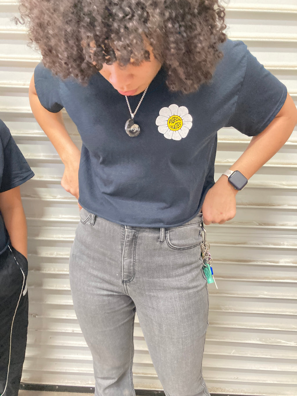 CROPPED Pigeon's Flower Friends Tee - Pigeon's Roller Skate Shop