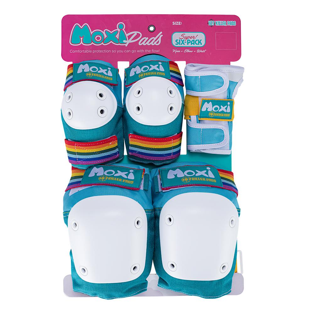 Moxi Six Pack Pad Set - JADE - Pigeon's Roller Skate Shop