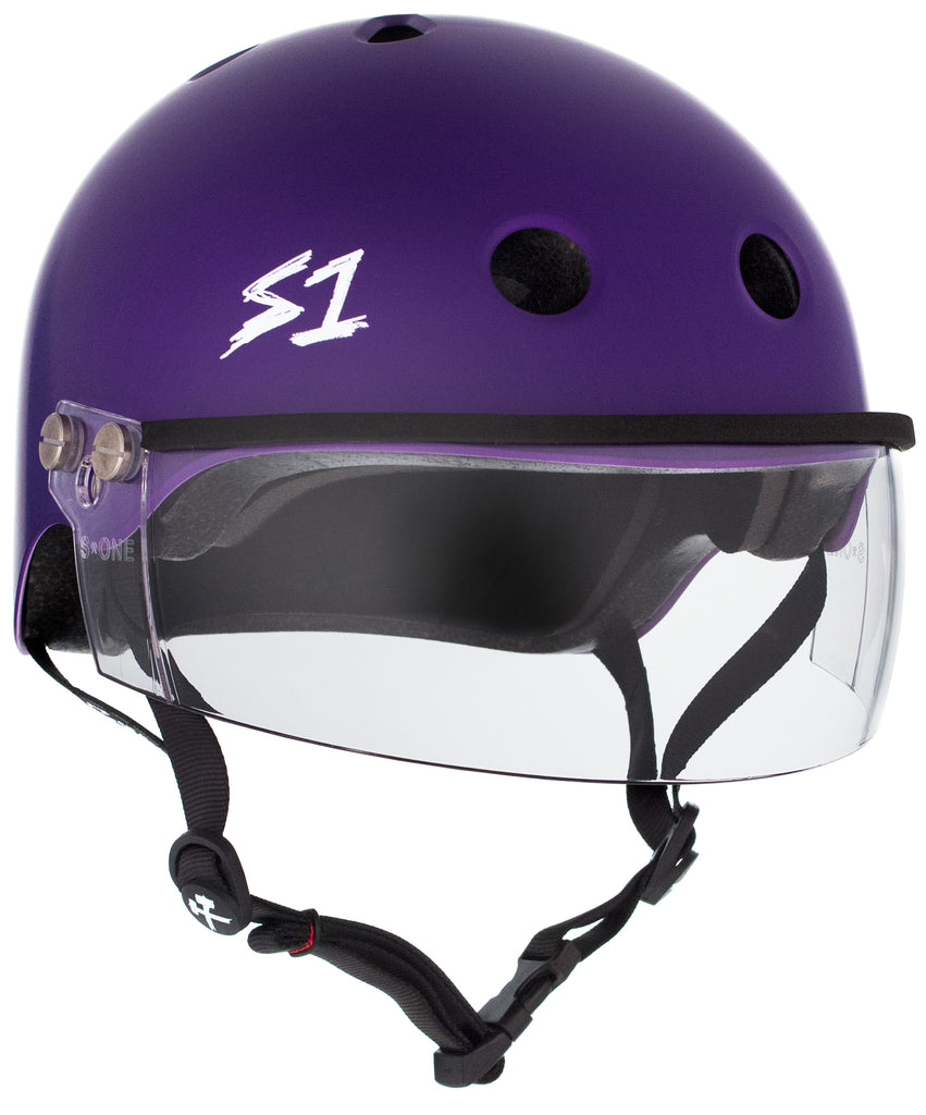 S1 Lifer Visor Helmet - Purple Matte - Pigeon's Roller Skate Shop