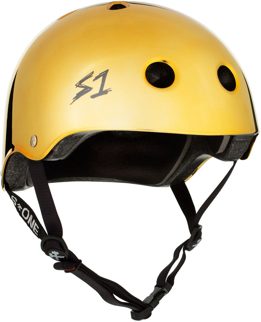 S1 Lifer Helmet - GOLD MIRROR - Pigeon's Roller Skate Shop