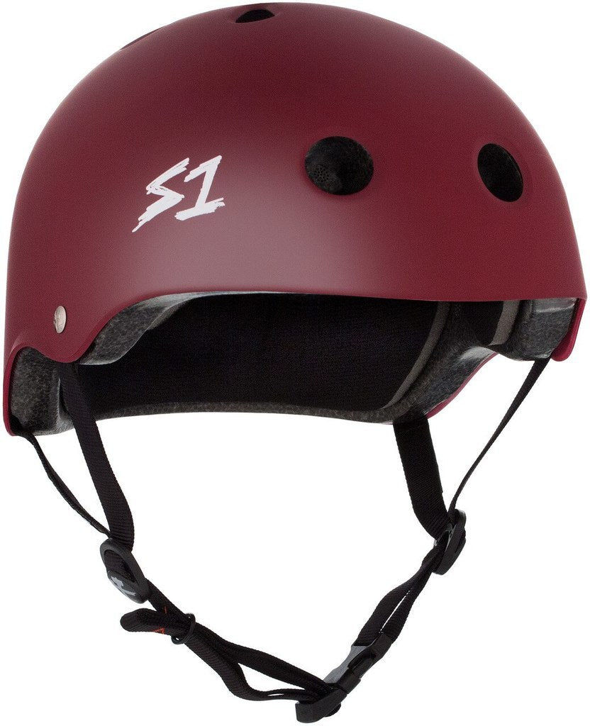S1 Lifer Helmet - MAROON MATTE - Pigeon's Roller Skate Shop