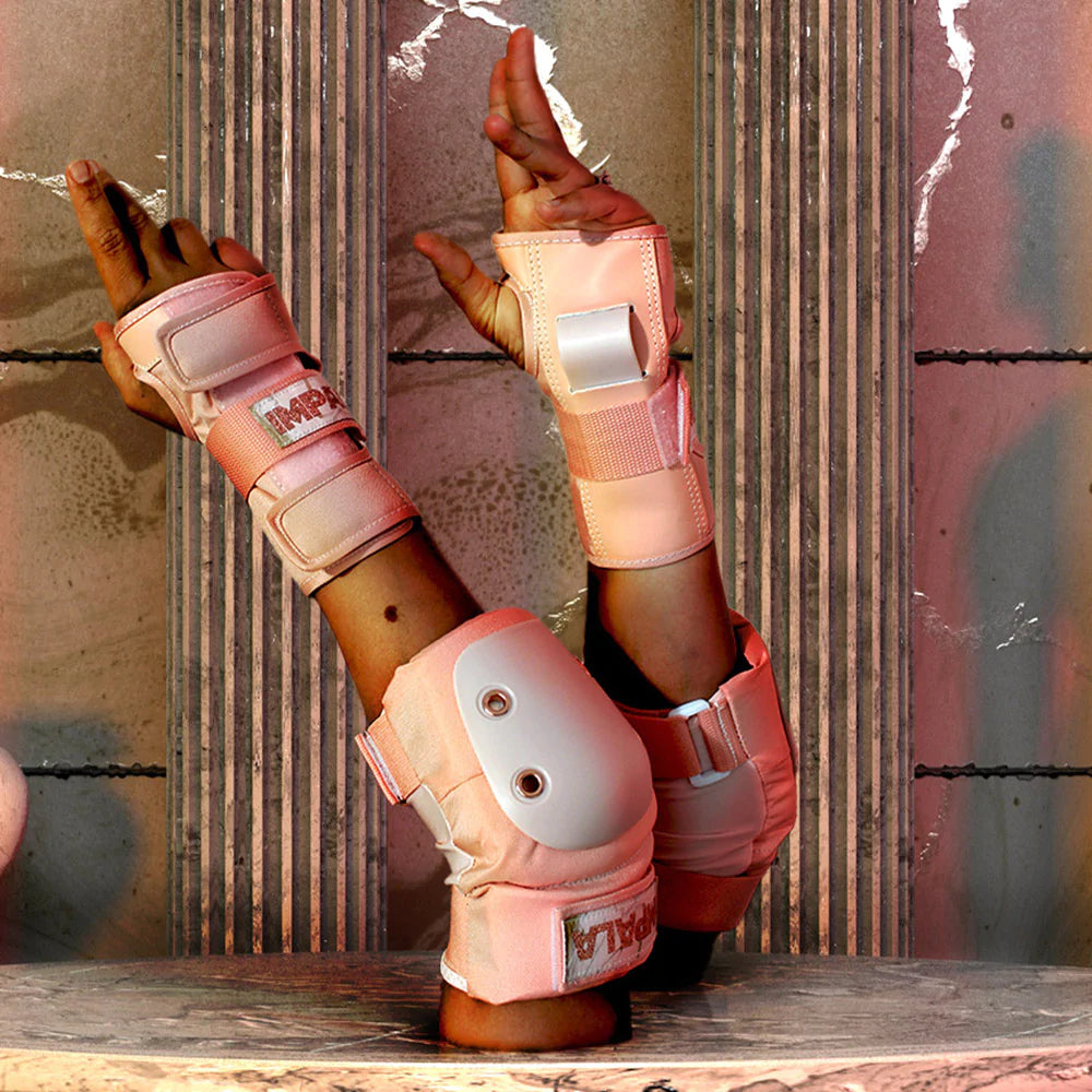 Impala Pad Set - ROSE GOLD - Pigeon's Roller Skate Shop
