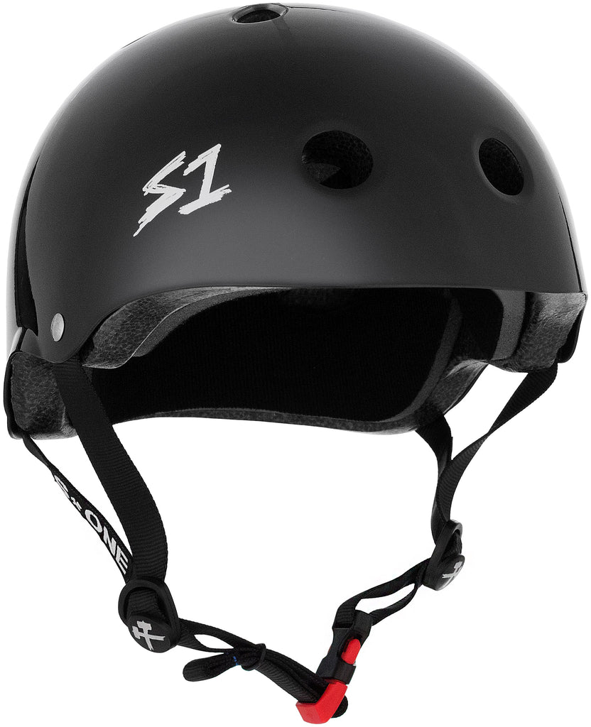 S1 Mini Lifer *KIDS* Helmet - Black Gloss - Pigeon's Roller Skate Shop