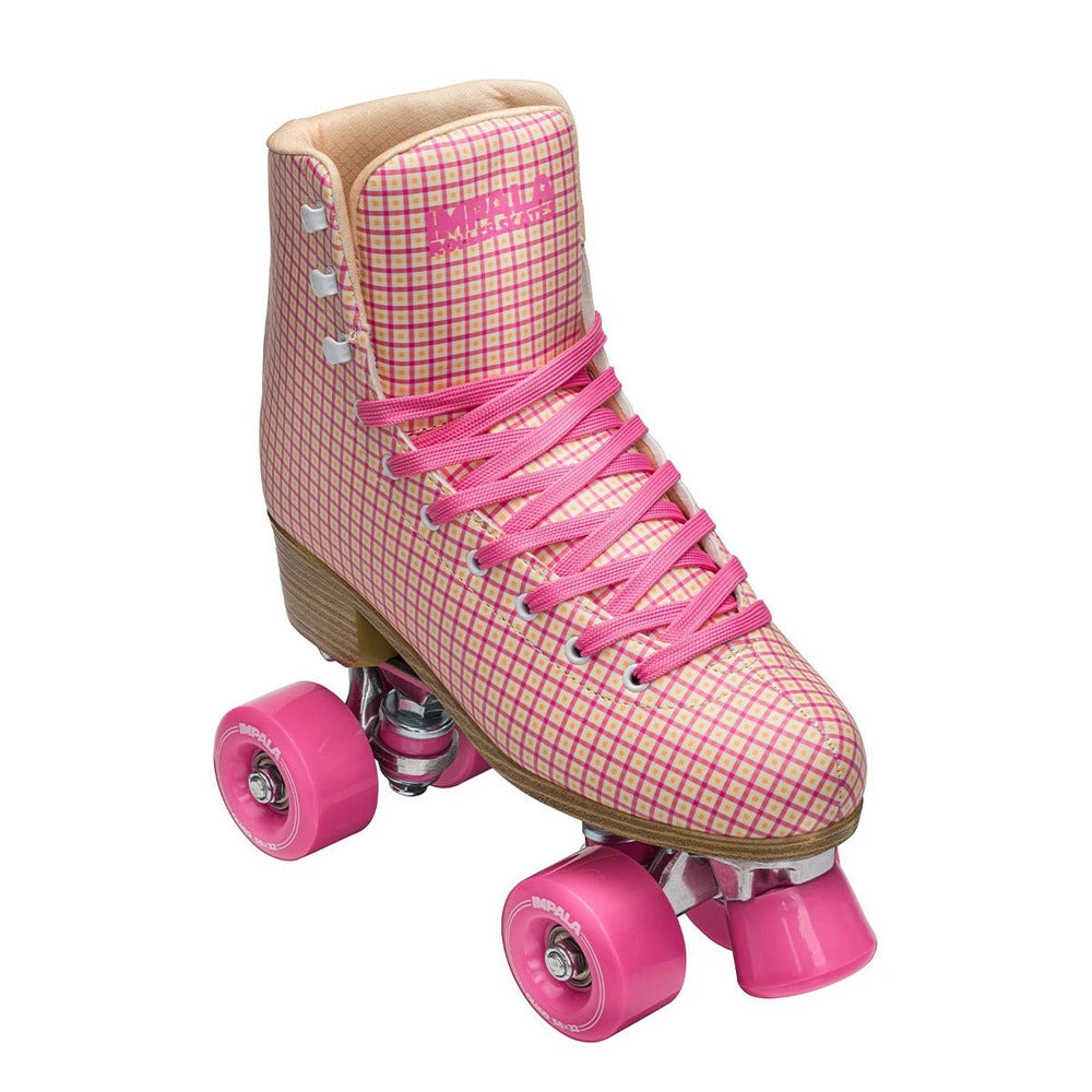 Impala Roller Skates - PINK TARTAN - Pigeon's Roller Skate Shop