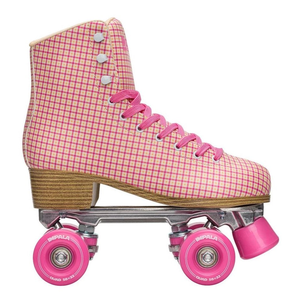 Impala Roller Skates - PINK TARTAN - Pigeon's Roller Skate Shop