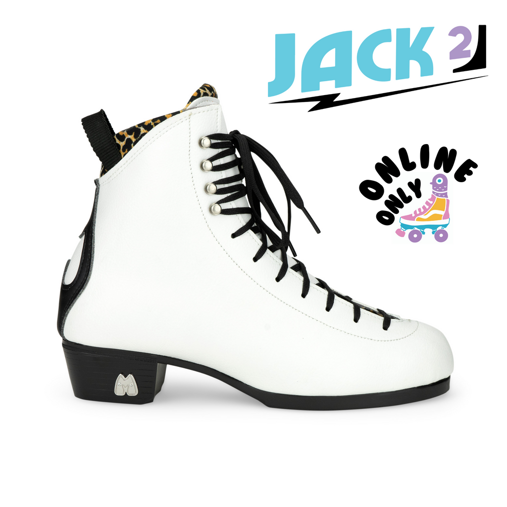 Moxi Jack 2 VEGAN WHITE - BOOT ONLY - Pigeon's Roller Skate Shop