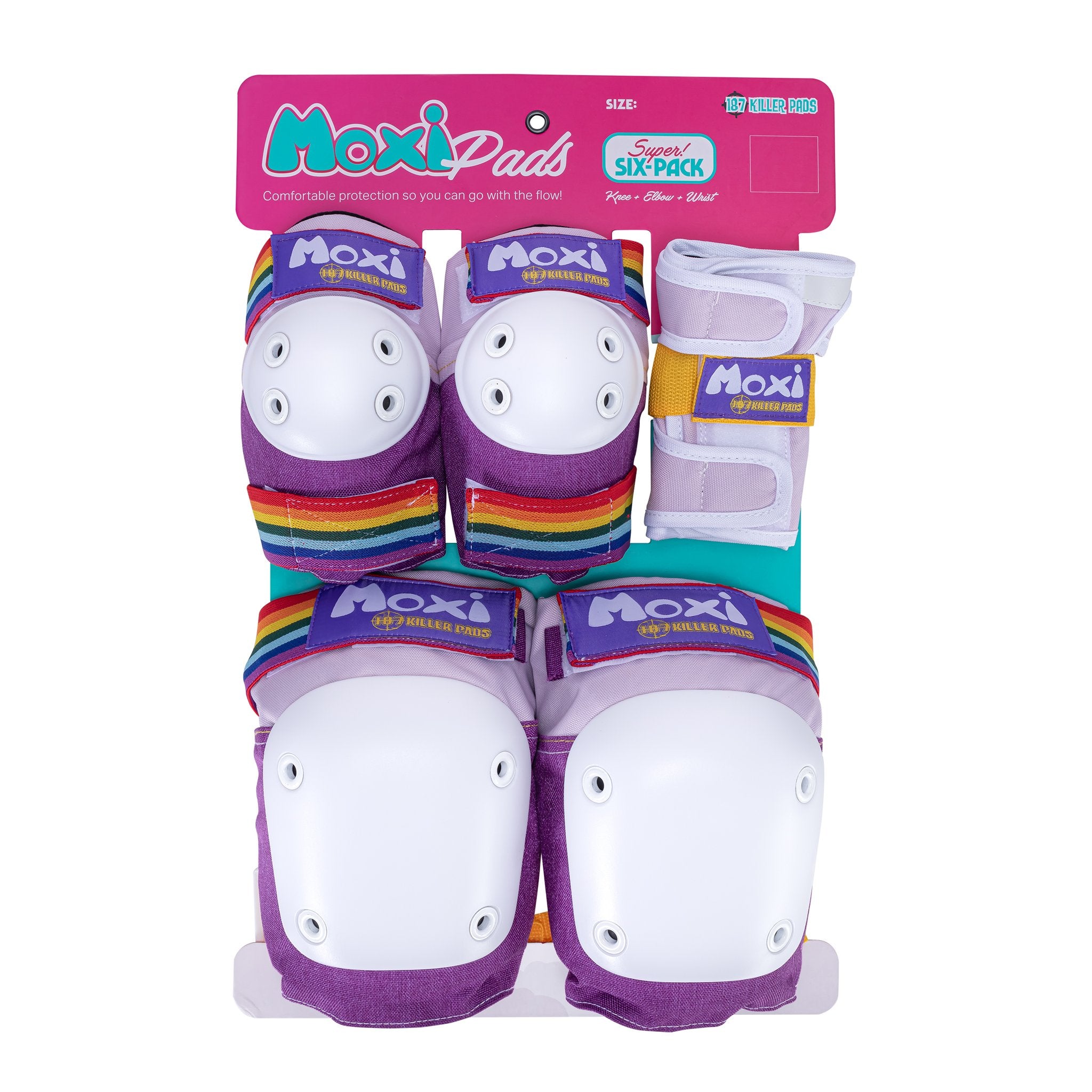 Moxi Six Pack Pad Set - LAVENDER - Pigeon's Roller Skate Shop