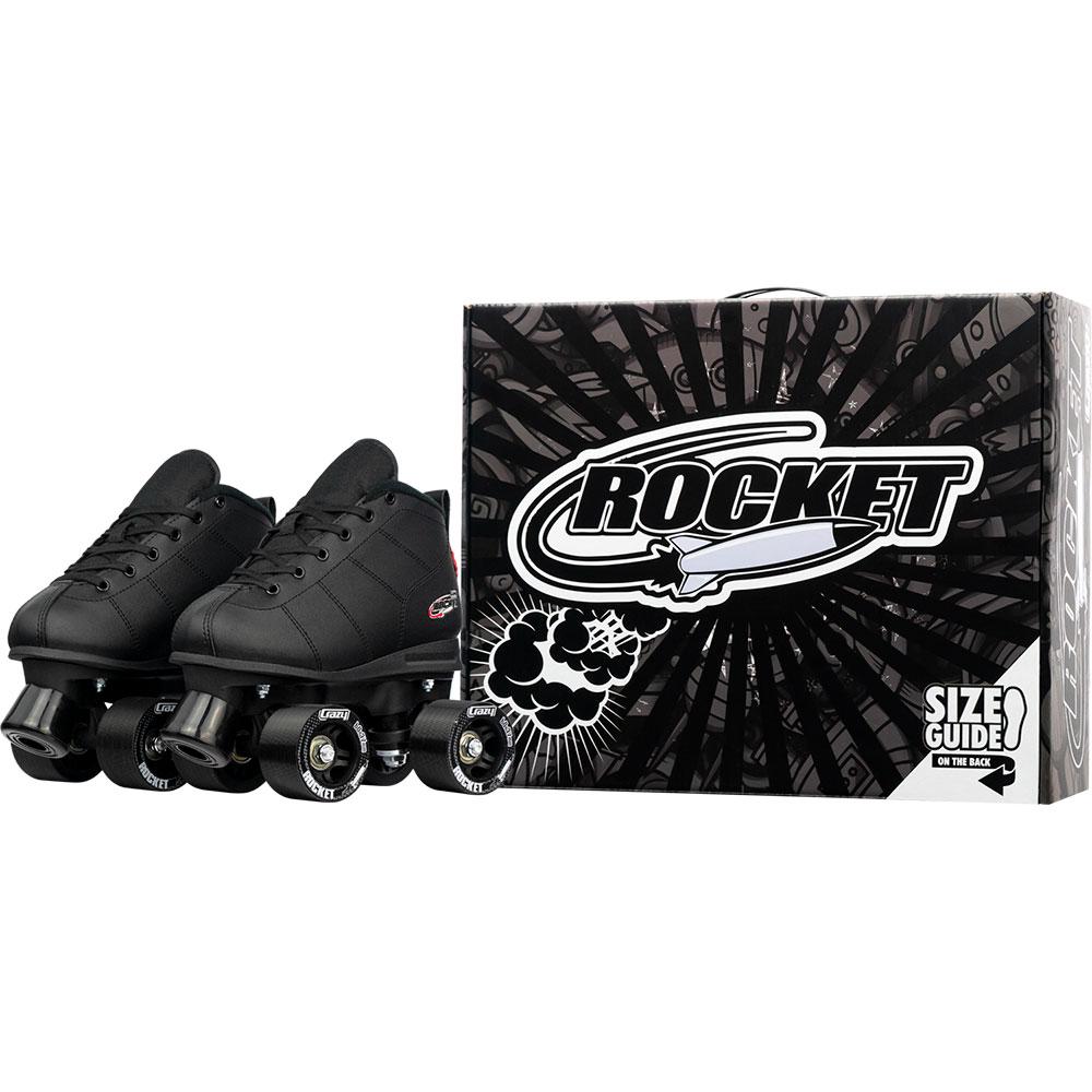 Crazy *Kids* Rocket Skate - BLACK - Pigeon's Roller Skate Shop