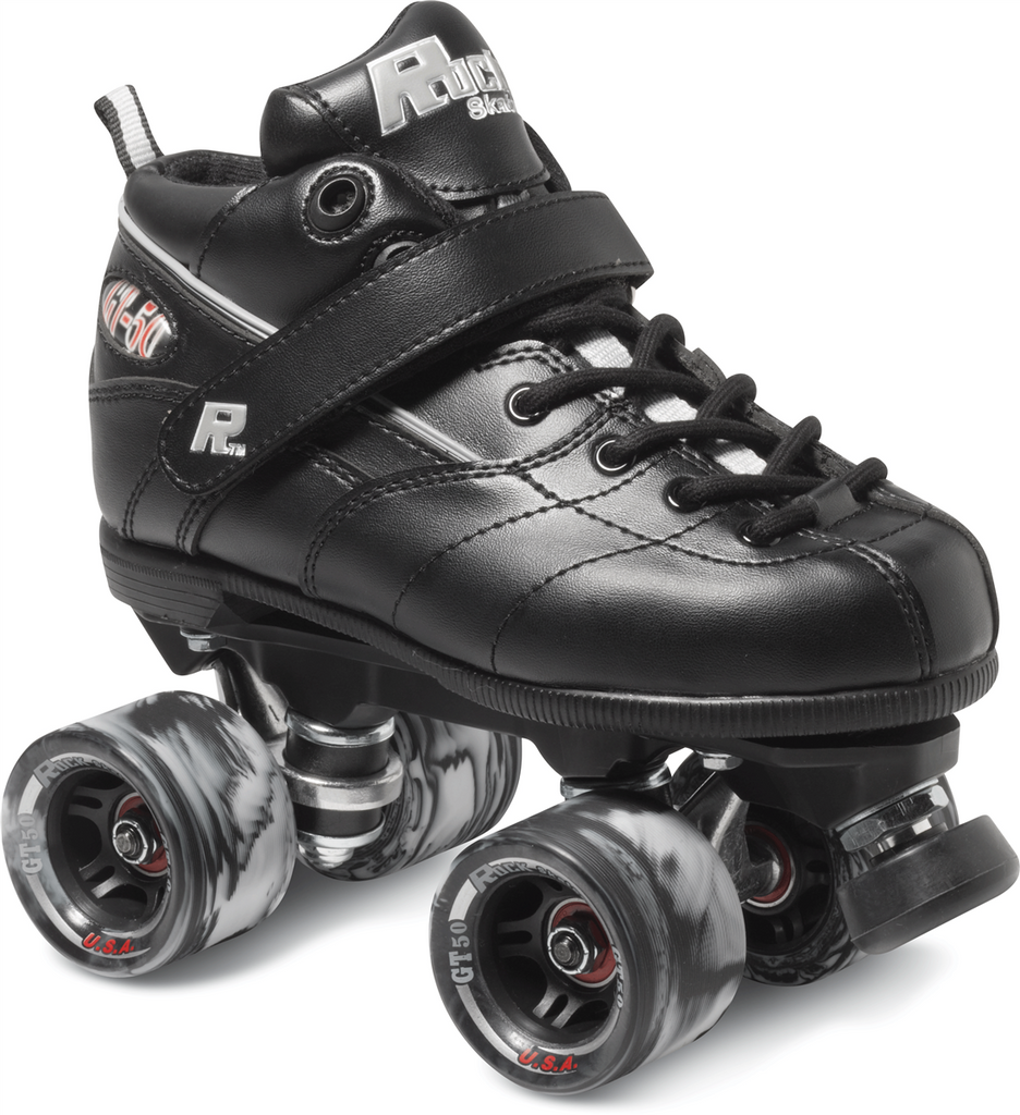 Sure-Grip GT-50 Skate - Black *KIDS TOO!* - Pigeon's Roller Skate Shop